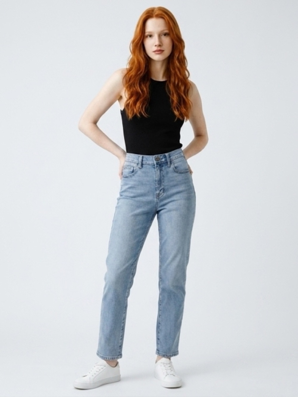 DKNY Light Blue Straight Leg Jeans